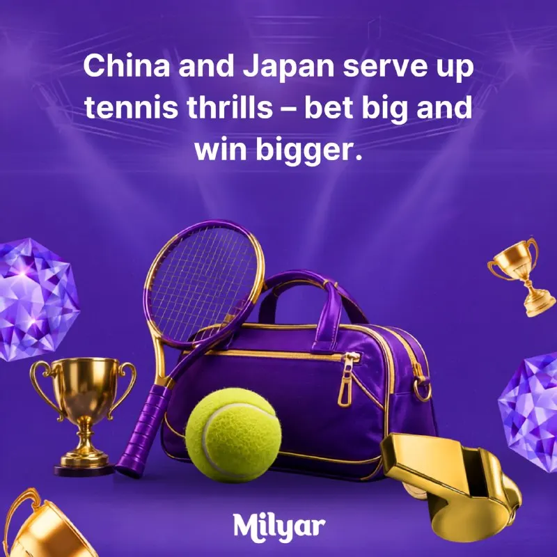🎾 Serve up big wins on the Asian tennis circuit. Lock in your top plays with boosted odds…