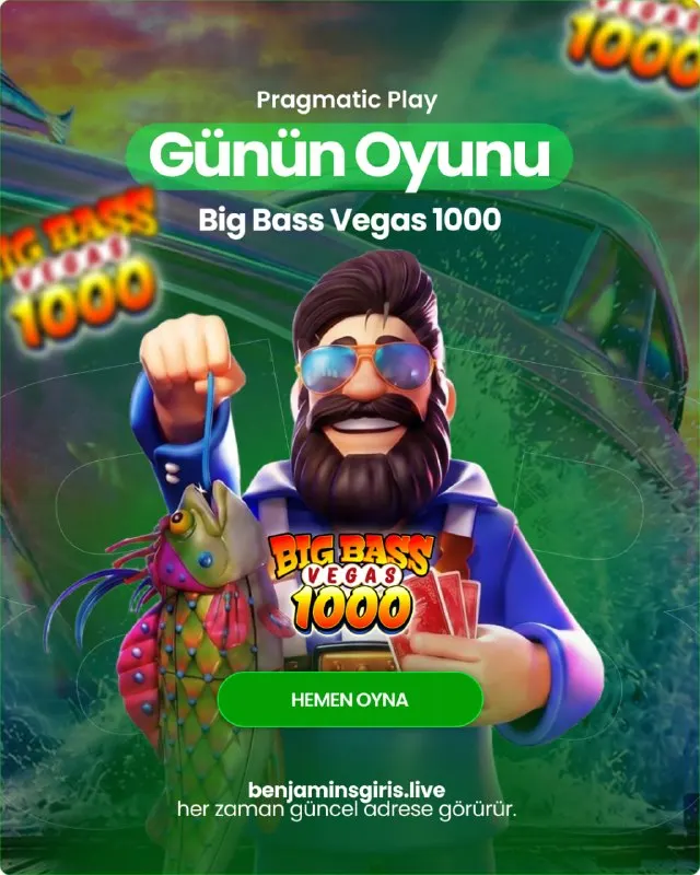🆕 YENİ OYUN 🎰 Günün Oyunu: Big Bass Vegas 1000 Sağlayıcı: Pragmatic Play Big Bass…
