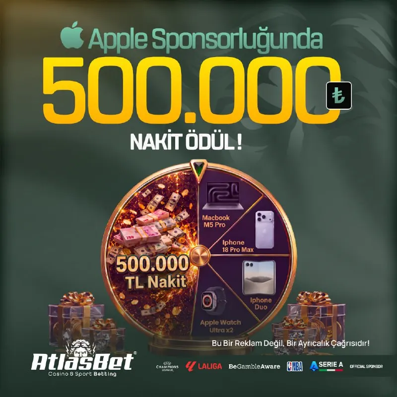 🚨 DEV KAMPANYA PATLADI! EŞSİZ ÖDÜLLER SENİ BEKLİYOR! 🚨 🍏 Apple Sponsorluğunda hazırlanan…