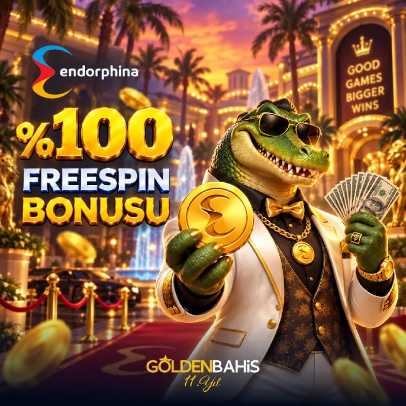 🔥 GOLDENBAHİS’TE %100 ENDORPHINA FREESPIN BONUSU! ⌛ 12:00 – 18:00 saatleri arasında…