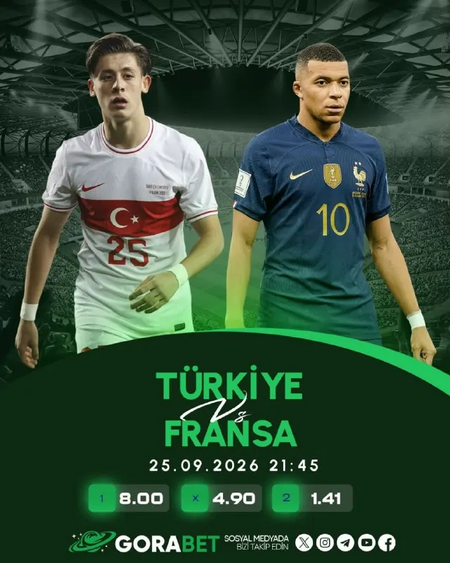 😍 DEV MAÇ HEYECANI BAŞLIYOR! 😍 🇹🇷 Türkiye vs Fransa 🇫🇷 📅 25.09.2026 | ⏰ 21:45 Milli…