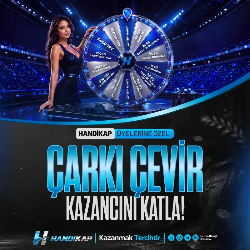 🎡 HANDİKAP ÜYELERİNE ÖZEL! 🎡 🔥 ÇARKI ÇEVİR, HEYECANI YAKALA! Şansını çevir, sürpriz…