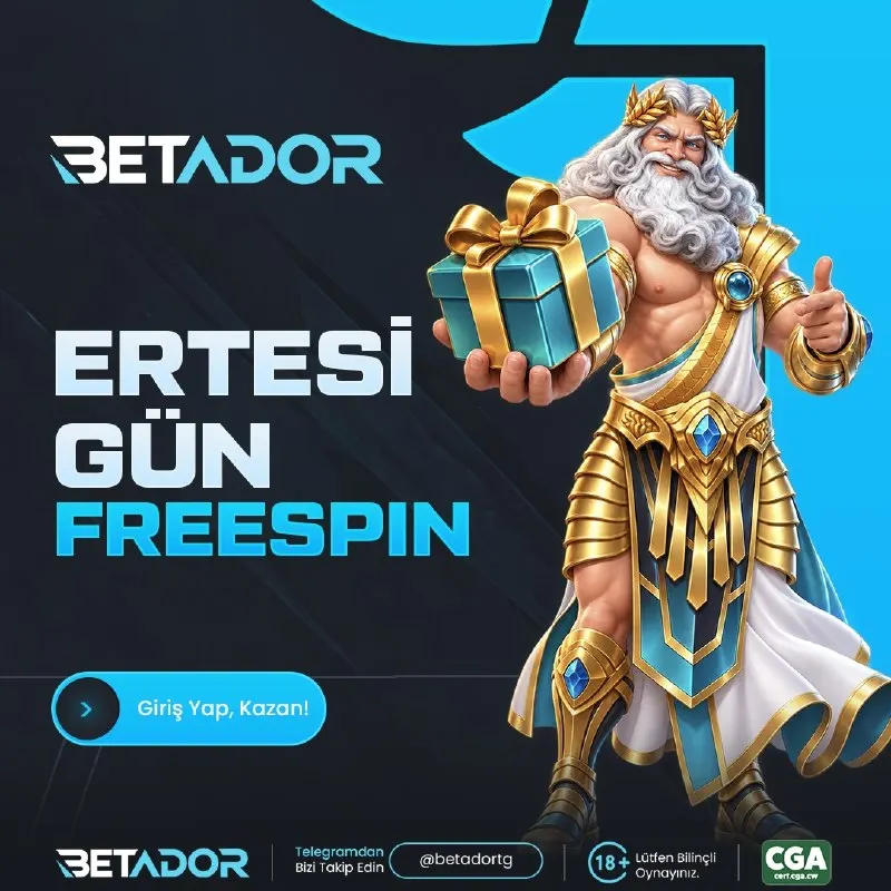 ERTESİ GÜN FREESPİN Bugün Kazanmanın Keyfi, Ertesi Gün Free Spin Keyfi BETADOR'da Gün…