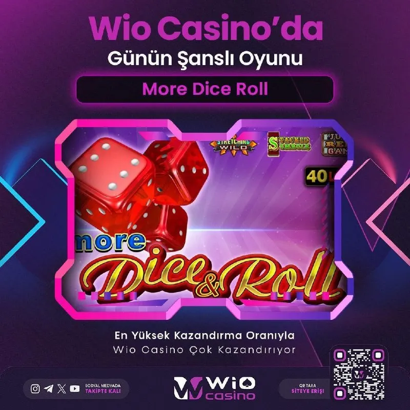 Wio Casino'da Gecenin Şanslı Oyunu 😮 🔣More Dice Roll 🔣 📥 Güncel Adresimiz…
