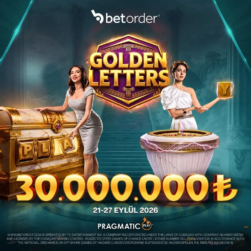 🔥 😃GOLDEN LETTERS TURNUVASIN'DA SON GÜN! 🔥😃 💰 30.000.000₺ ÖDÜL HAVUZU 🎰 Pragmatic Play –…