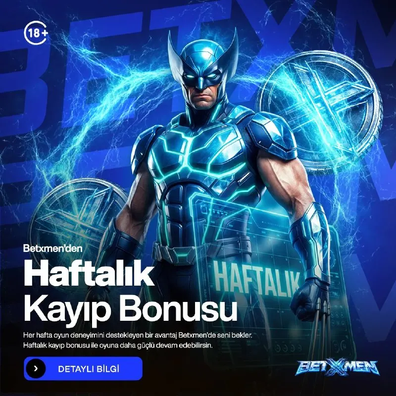 BETXMEN HAFTALIK KAYIP BONUSU ⚡Kayıpların Haftalık Avantaja Dönüşsün! Pazartesi 00:00…