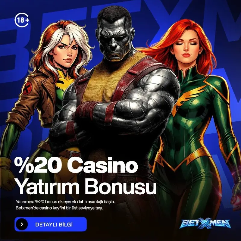 👑BETXMEN %20 CASİNO YATIRIM BONUSU 💸Kazanmaya %20 Avantajla Başla! 🛸Canlı casino- Casino…