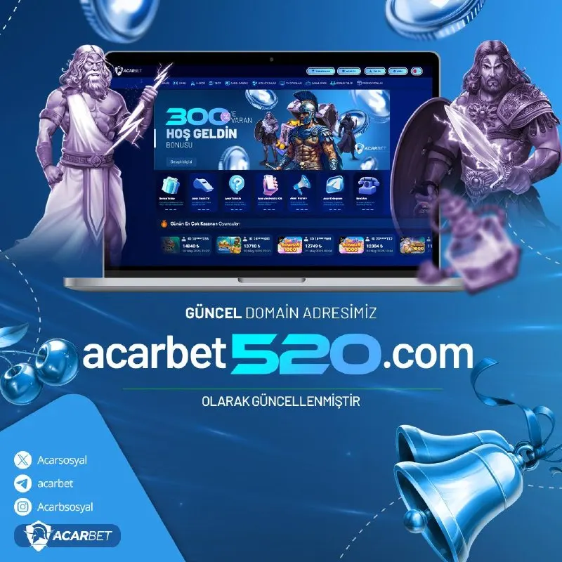Yepyeni adresimizle daha fazla heyecan ve kazanç için hazır mısınız? 🎉 acarbet520.com ile…