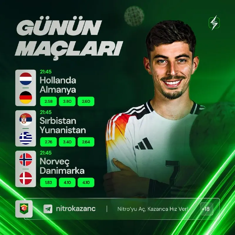 🔥 GÜNÜN MAÇLARI VE ORANLARI HAZIR! 🔤 🕙 Hollanda ile Almanya arasında 0.02 fark var…