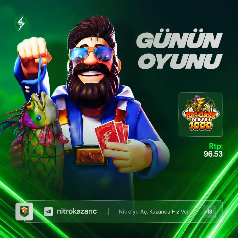 🎣 GÜNÜN OYUNU BIG BASS VEGAS 1000! 🎰 Big Bass serisinin Vegas temalı, yüksek çarpanlı…