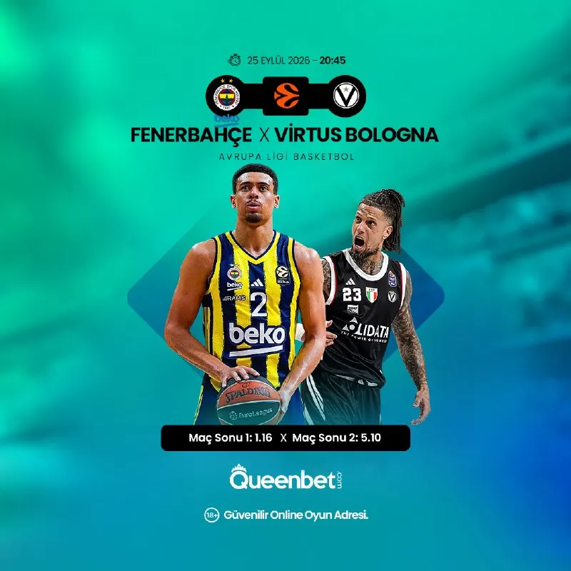 🏀 20:45’te Avrupa randevusu 💛💙 Fenerbahçe 🆚 Virtus Bologna ⚡️ Üçlük ritmini kim yakalarsa…