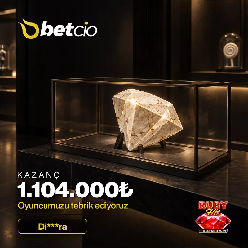 🔥 BETCİO KAZANDIRMAYA DEVAM EDİYOR! ⚡️ Ruby Hit: Hold and Win oyunundan 1.104.000 TL…