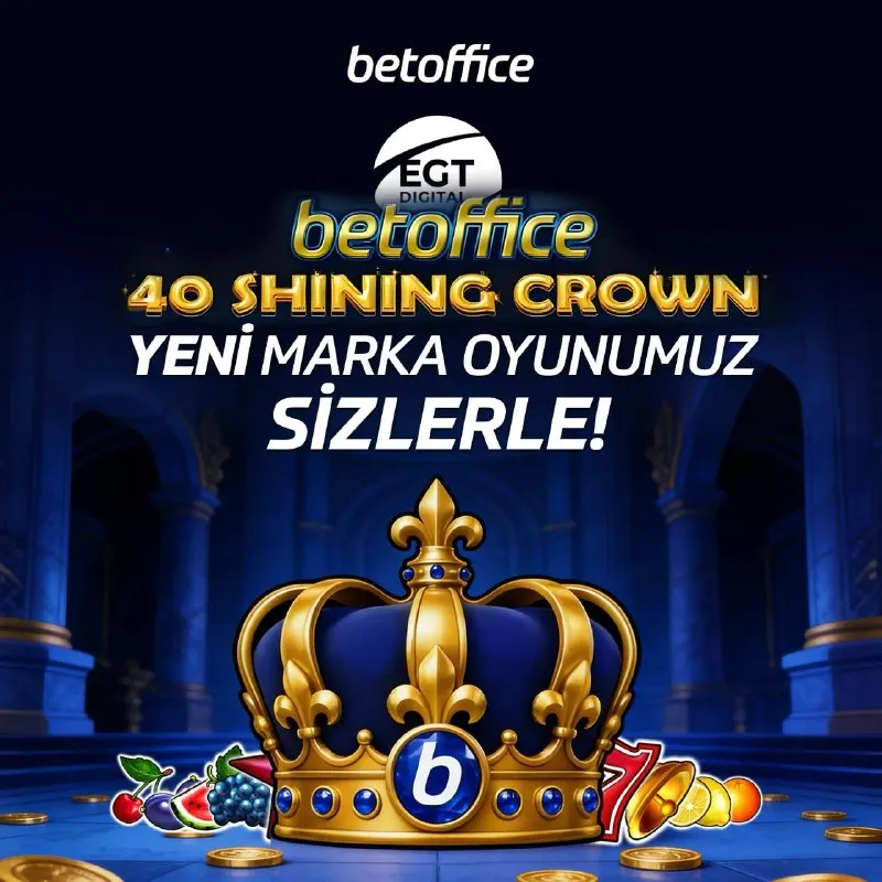 👑 Tahtın Yeni Sahibi: 40 Shining Crown! ✨ BetOffice’e özel hazırlanan marka oyunumuzda…