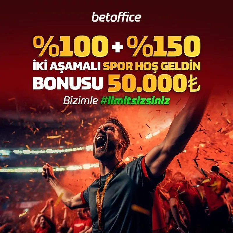 💸 BetOffice’te %100 + %150 İki Aşamalı Spor Hoş Geldin Bonusu Sizlerle! Spor bahislerinde…