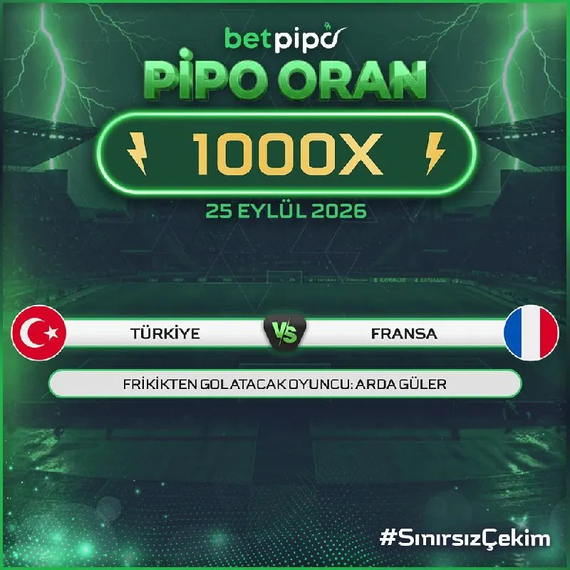 📲🔴🟢📺😁🥰😙😌 ⚽ Türkiye - Fransa 📈 Pipo Özel Oran: 1000x 📌 Son 7 gün İçerisinde 500₺ ve Üstü…