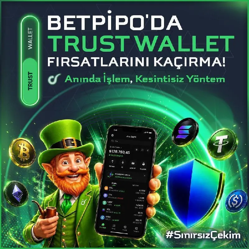 ✅ BetPipo’da Trust Wallet ile yatırım artık çok daha hızlı ve güvenli! 💸 Anında işlem 🔒…
