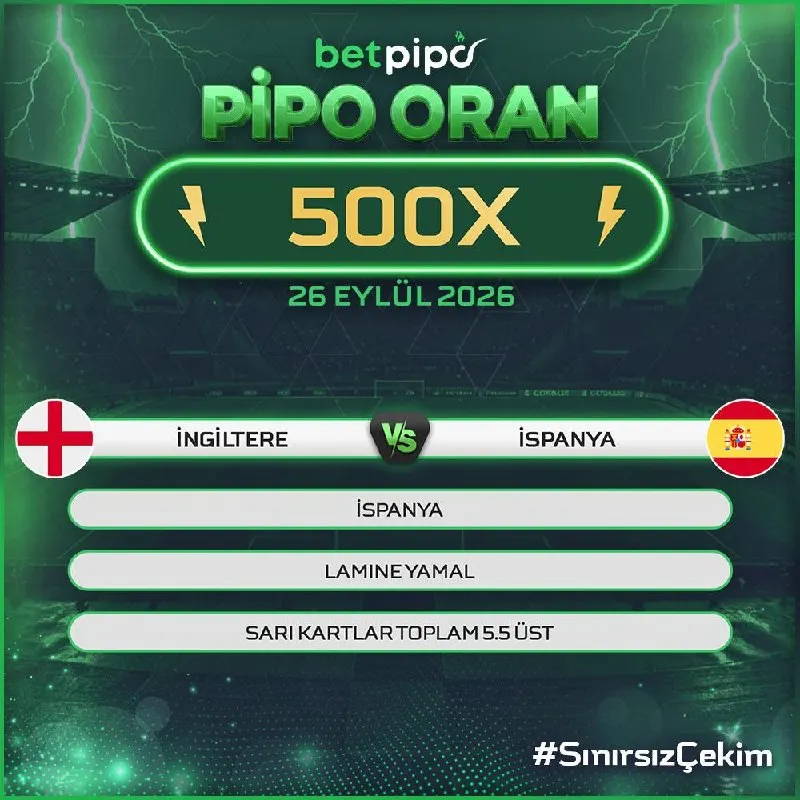 📲🔴🟢📺😁🥰😙😌 ⚽ İngiltere - İspanya 📈 Pipo Özel Oran: 500x 📌 Son 7 gün İçerisinde 500₺ ve Üstü…