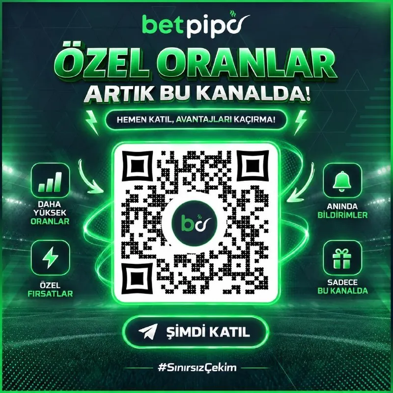 Özel oranlar artık tek kanalda! 🟢⚡ 🚀 Freebet Ödülleri 🔥 Daha yüksek oranlar 🔔 Anında…