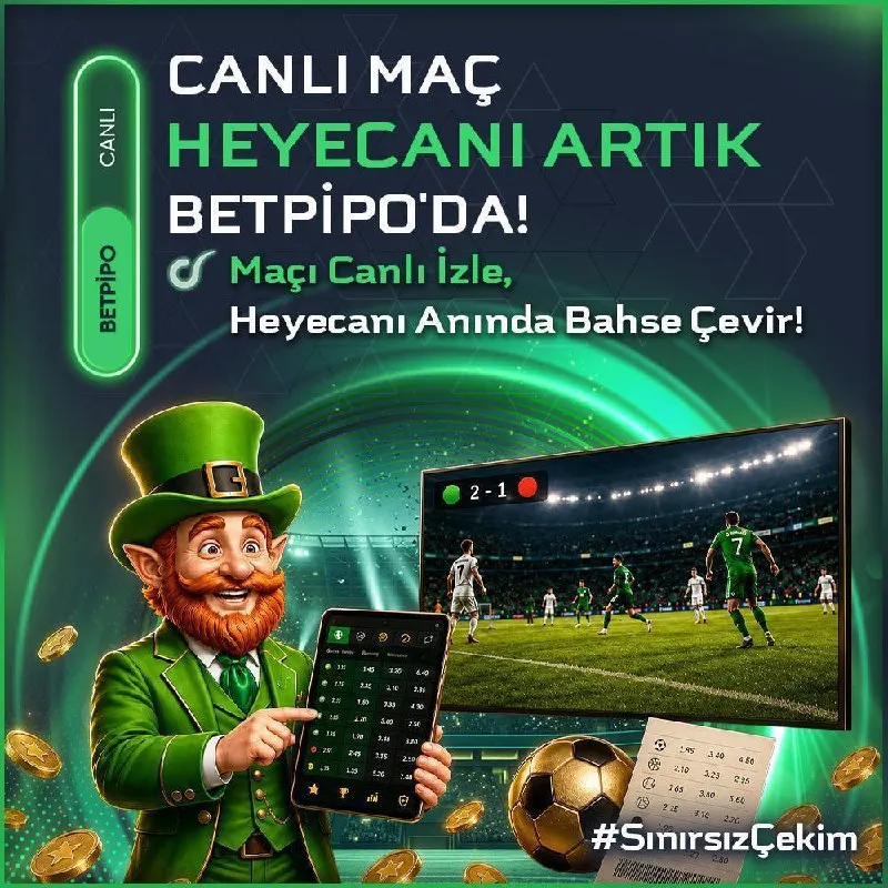 ⚽ MAÇI SADECE İZLEME, HEYECANA ORTAK OL! Canlı maçların temposunu BETPİPO ile anında…