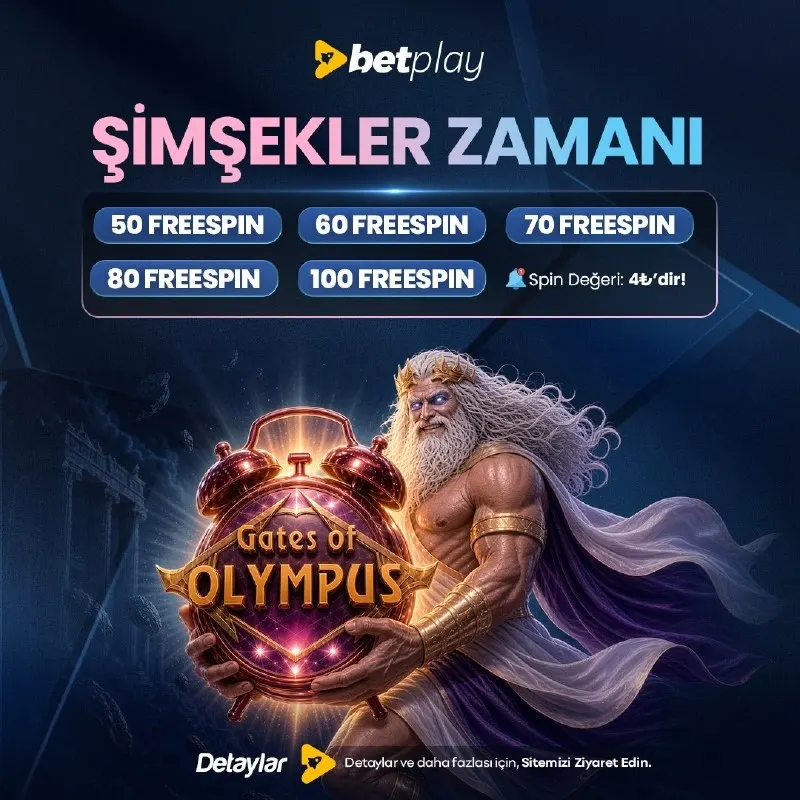 ⚡️BETPLAY'DE ŞİMŞEKLER ÇAKIYOR! ⚡️ 🎵 GÜN'ÜN KAZANANI SEN OL 🎵 🏙 ⚡️⚡️⚡️⚡️⚡️⚡️ 🏙 🤍 Spin…