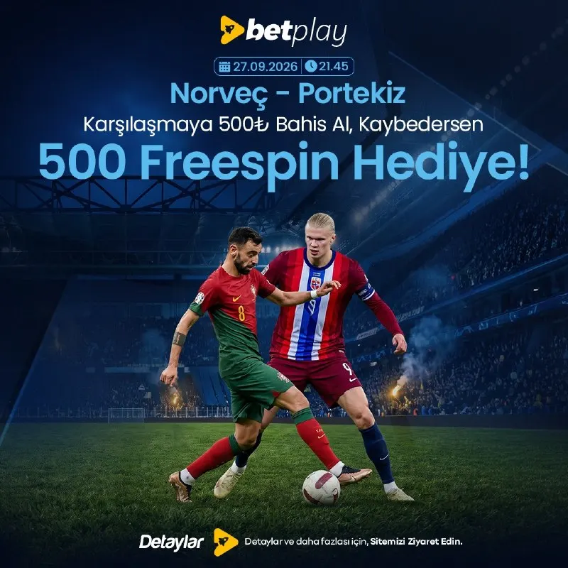 🔥 Dev Maç, Büyük Fırsat! 🔥 🇳🇴 NORVEÇ - PORTEKİZ 🇵🇹 ⚽️ Maça Özel Max 500₺ Yaptığın Kuponun…
