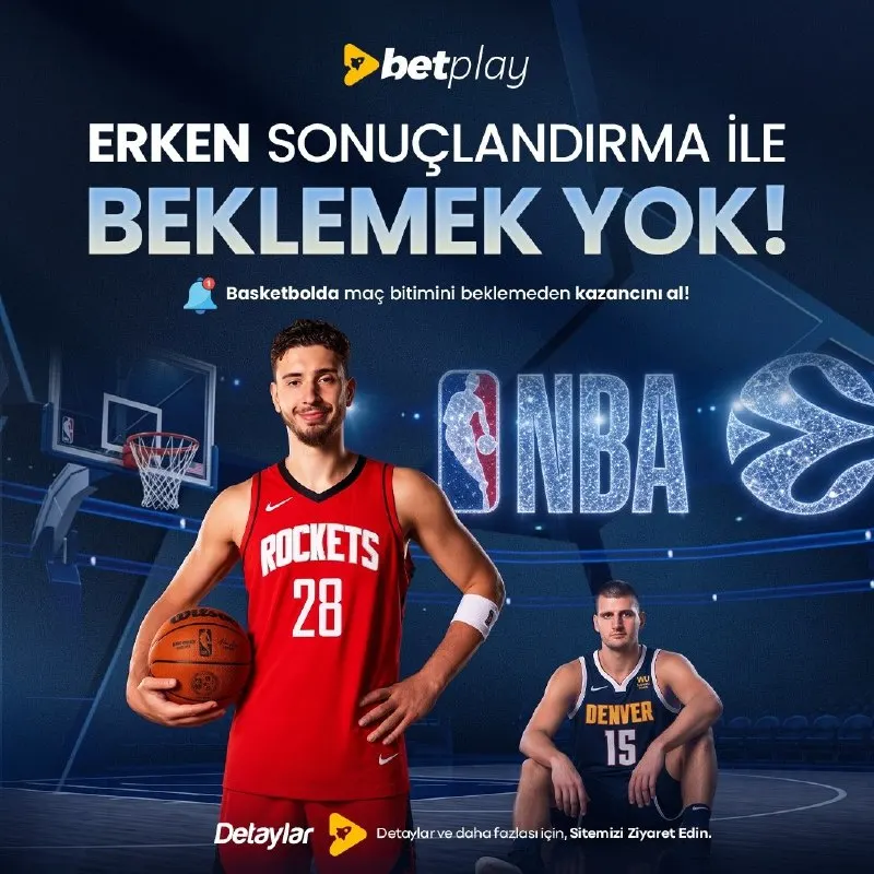 🩶BetPlay Erken Sonuçlandırma Sistemi Aktif!🩶 🏀Artık Son Çeyreği Beklemeden Kuponunu…