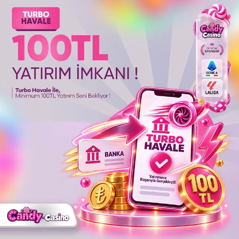 🚀 TURBO HAVALE İLE 100₺ YATIRIM İMKANI CANDYCASİNO'DA! ⭐️ Hemen TURBO HAVALE ile…