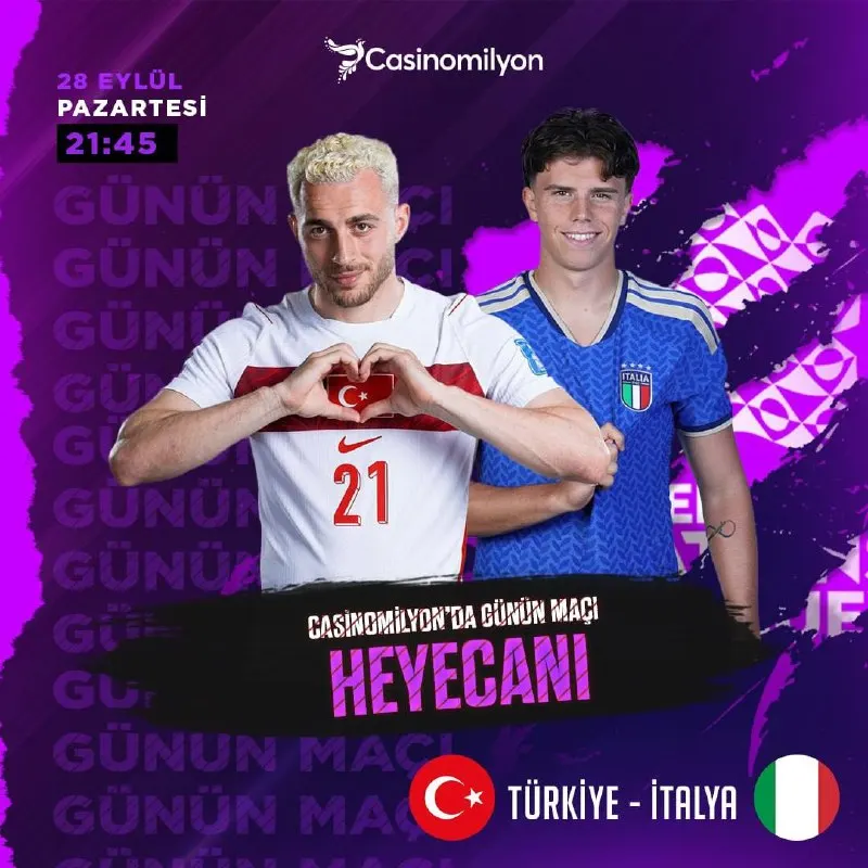 🌟🌟🌟🌟🌟🌟 🌟🌟🌟🌟🌟🌟 ✨ BUGÜN FUTBOL KONUŞULACAK 💋Dev Maça Özel Efsane Fırsatlar CasinoMilyon'da!…
