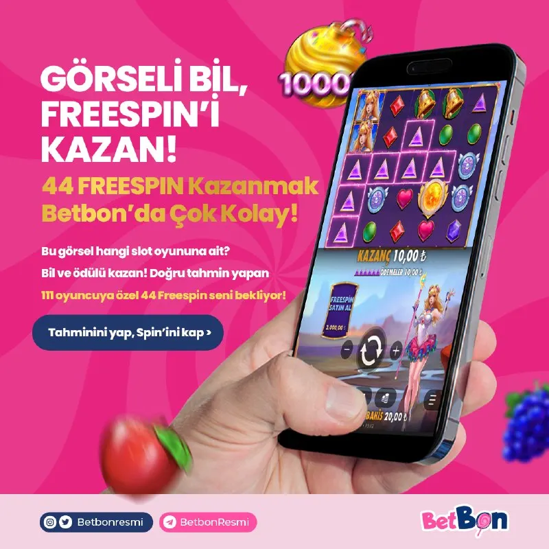 🖼️ Görseli Bil, Ödülü Kazan! Bugünün görseli hangi slot oyununa ait? Tek hak! 🎁 Ödül: 44…