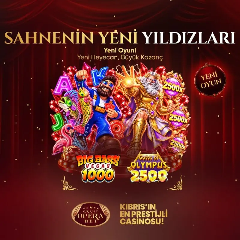 Sahnenin yeni yıldızı sahneye çıktı! 🎭 🎣Big Bass Vegas 1000 şimdi Grand Opera’da!…