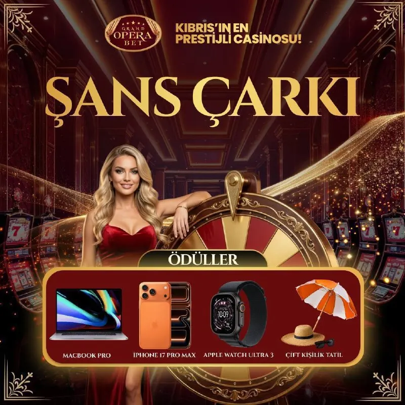 🎭 BENZERSİZ ÖDÜLLERLE ŞANS ÇARKI DÖNÜYOR! 🎡 🎰 Kıbrıs’ın en prestijli casino deneyiminde…
