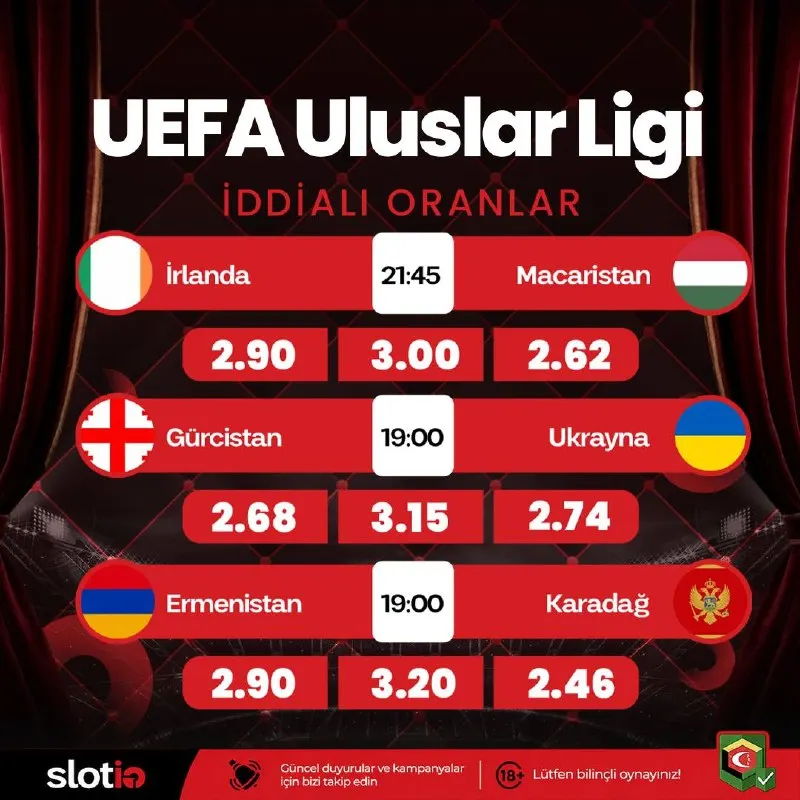 🥳 Slotio'da Günün İddialı Oranları! 💰 Minimum 50₺ yatırım imkanı! 🤑 Anında 10.000.000₺…