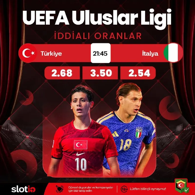 🥳 Slotio'da Günün İddialı Oranları! 💰 Minimum 50₺ yatırım imkanı! 🤑 Anında 10.000.000₺…
