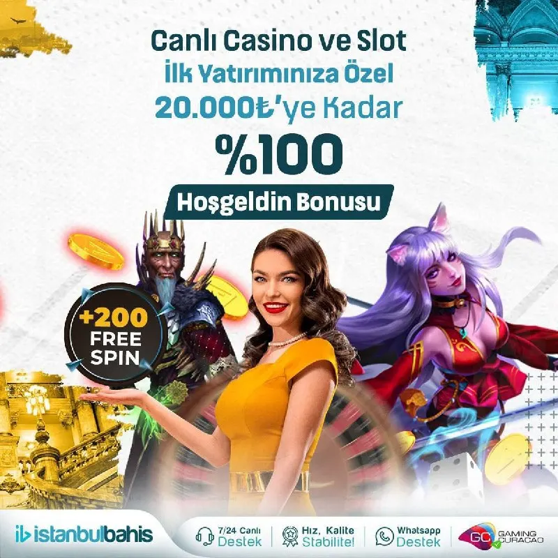 🔔 #İstanbulBahis ' ten Kazandıran Hoş Geldin Bonusu 💵 🎰 Canlı Casino & Slot Alanında İlk…