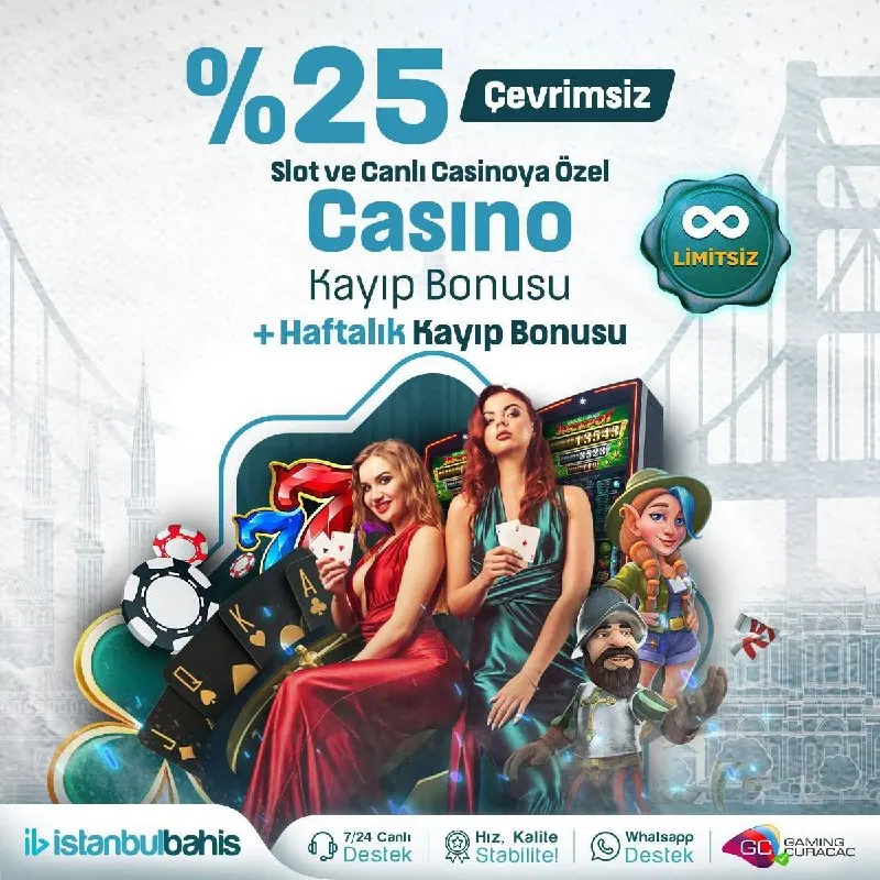 🎁 #İstanbulBahis 'te Slot & Canlı Casinoya Özel Anlık ve Haftalık Kayıp Bonusu 🎁 ⚡️ Slot…
