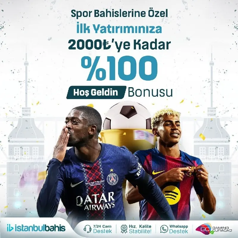 🔔 #İstanbulBahis ' ten Hoş Geldin Hediyesi 💵 ⚽️ Spor Bahislerinize Özel İlk Yatırımınıza…