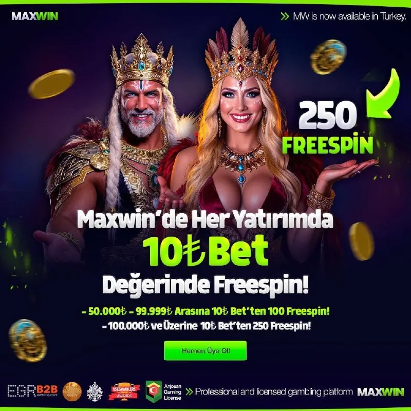 🎉 50.000₺ ile 99.999₺ arasındaki yatırımlarınıza 100 Freespin (10₺ bet değerinde) ➡️…
