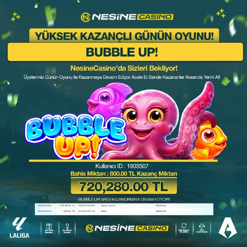💸1️⃣2️⃣3️⃣4️⃣ İle Günün Kazananı Sen Olabilirisin! 🔥BUBBLE UP!!…