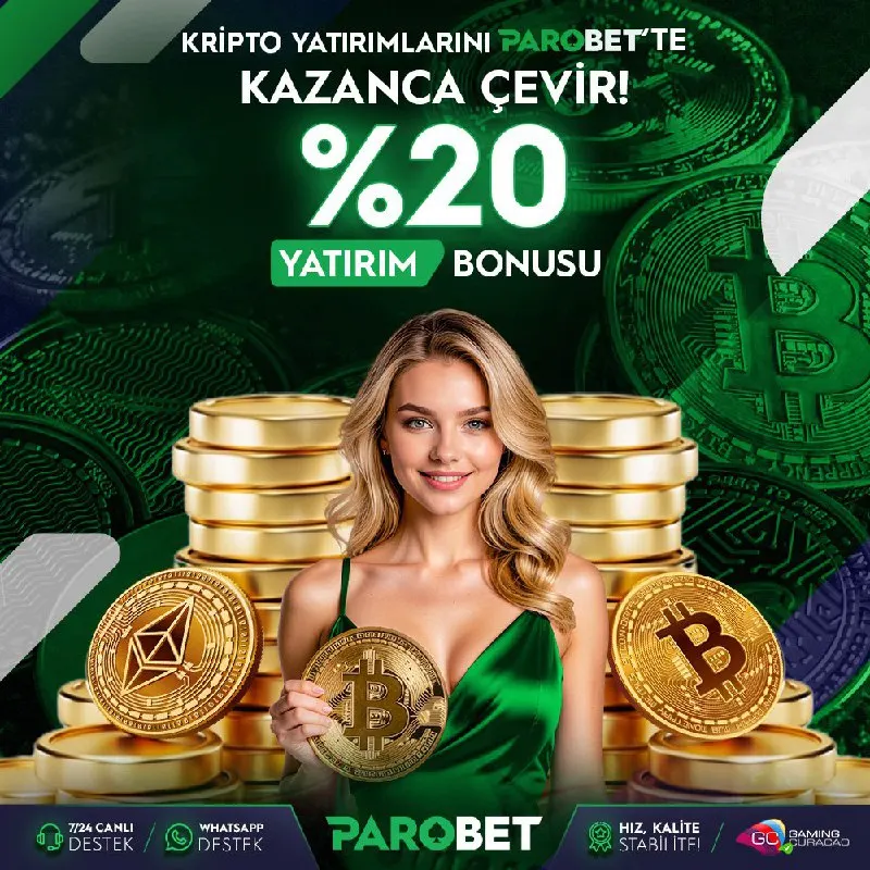 🏆 #ParoBet'te Bonusların Sonu Gelmiyor ⁉️ ✨ Kripto Yatırımlarını ParoBet'te Kazanca Çevir…
