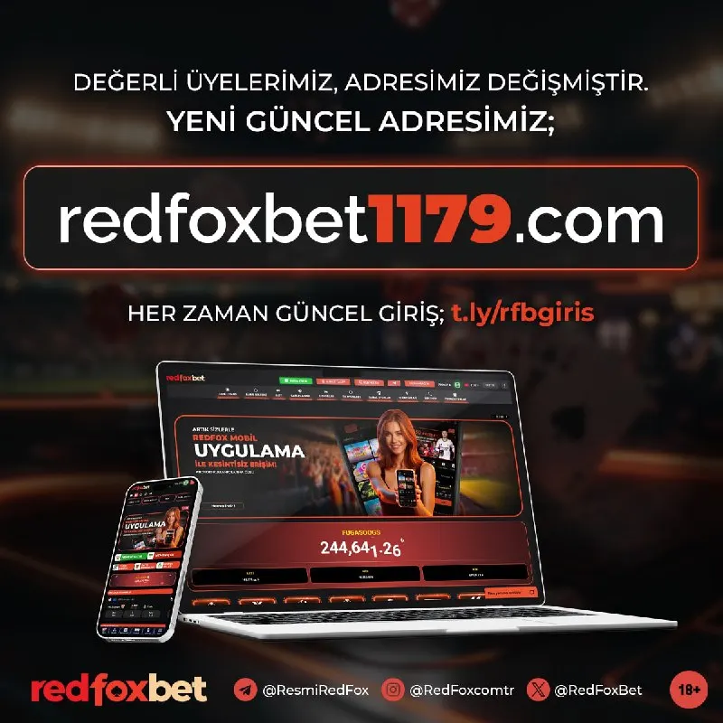 Değerli RedFoxBet Ailesi, Domain adresimiz '' redfoxbet1179.com '' olarak güncellendi…