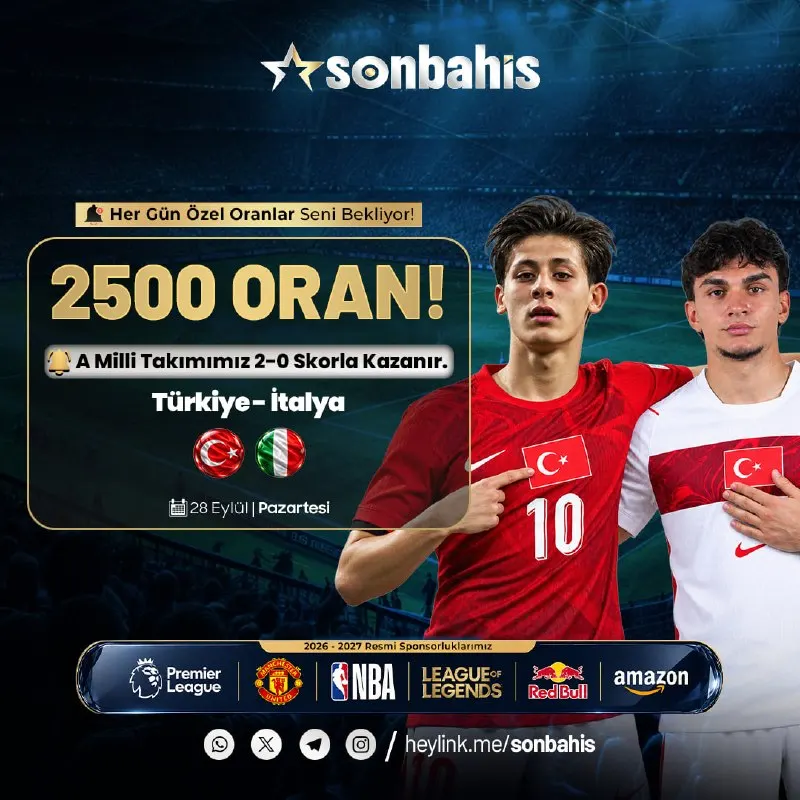 ⚡️SONBAHİS ÖZEL ORAN DEVAM EDİYOR! 🔥Maksimum Bahis: 1 TL 🔷Son 3 gün içerisinde minimum…