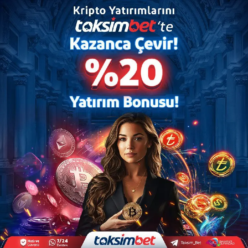 🏆 #TaksimBet'te Bonusların Sonu Gelmiyor ⁉️ ✨ Kripto Yatırımlarını TaksimBet'te Kazanca…