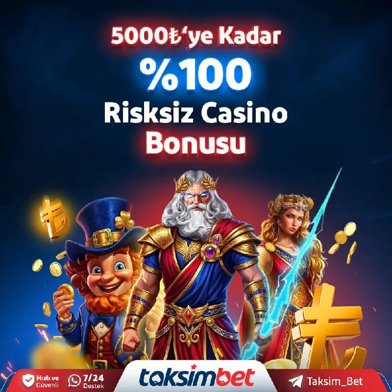 💰 #TaksimBet'te Risk Yok , Kazanç Çok 💰 ⚡️İlk Yatırımınıza Özel 5.000₺'ye Kadar❎🔢🔢🔢…