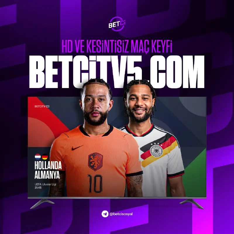 📺 Hollanda - Almanya maçı canlı yayınla Betci TV'de! 🏆 Uluslar Ligi'nin heyecan dolu…
