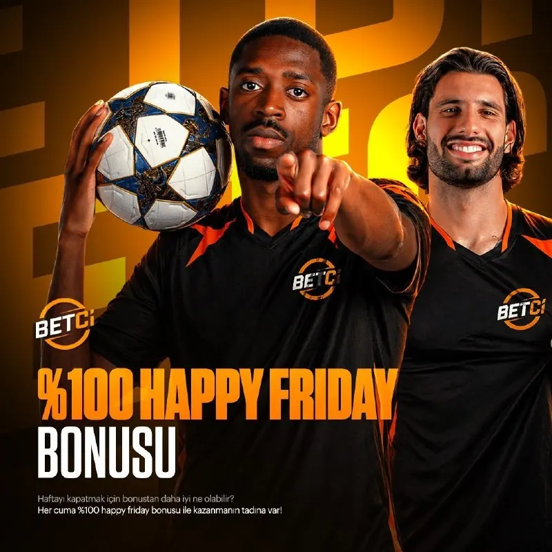 ⚡️ %100 Happy Friday Bonusu ile haftayı zirvede kapat! 👟 Cuma gününe özel bonusunu al…