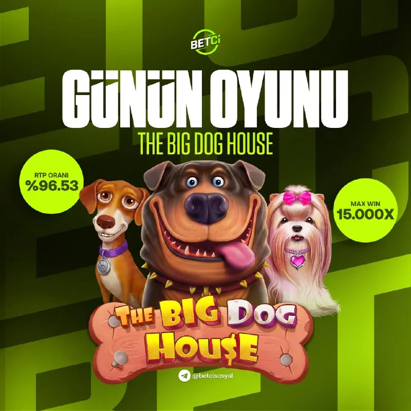 🎰 Günün Oyunu: The Big Dog House 🔥 Pragmatic Play'in sevilen oyunu ile şans kapılarını…