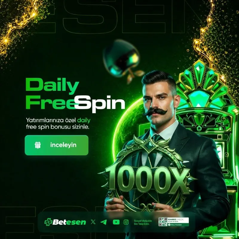 🎰 DAILY FREESPIN FIRSATI BETESEN'DE! Gün içerisinde yatırım yap, ertesi gün freespin…
