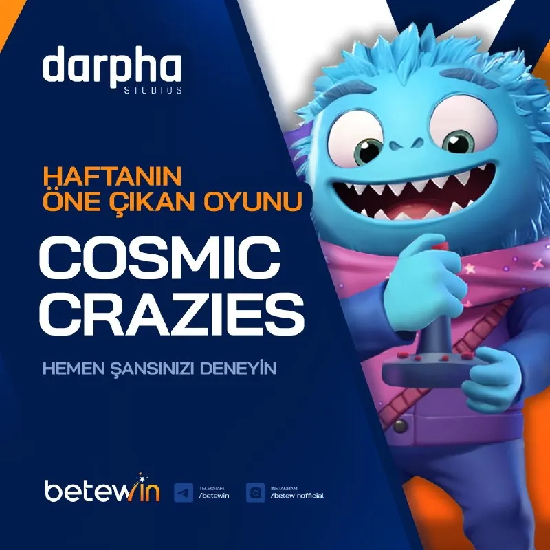 🐵 Bu haftanın ödül canavarı belli oldu: Cosmic Crazies! 🤑 🐵 Darpha Studios'un en çılgın…