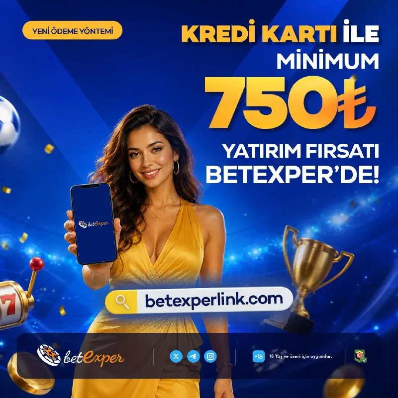 💳 Betexper’den Yeni Ödeme Yöntemi! 💸 Kredi kartı ile minimum 750 TL yatırım seçeneği…