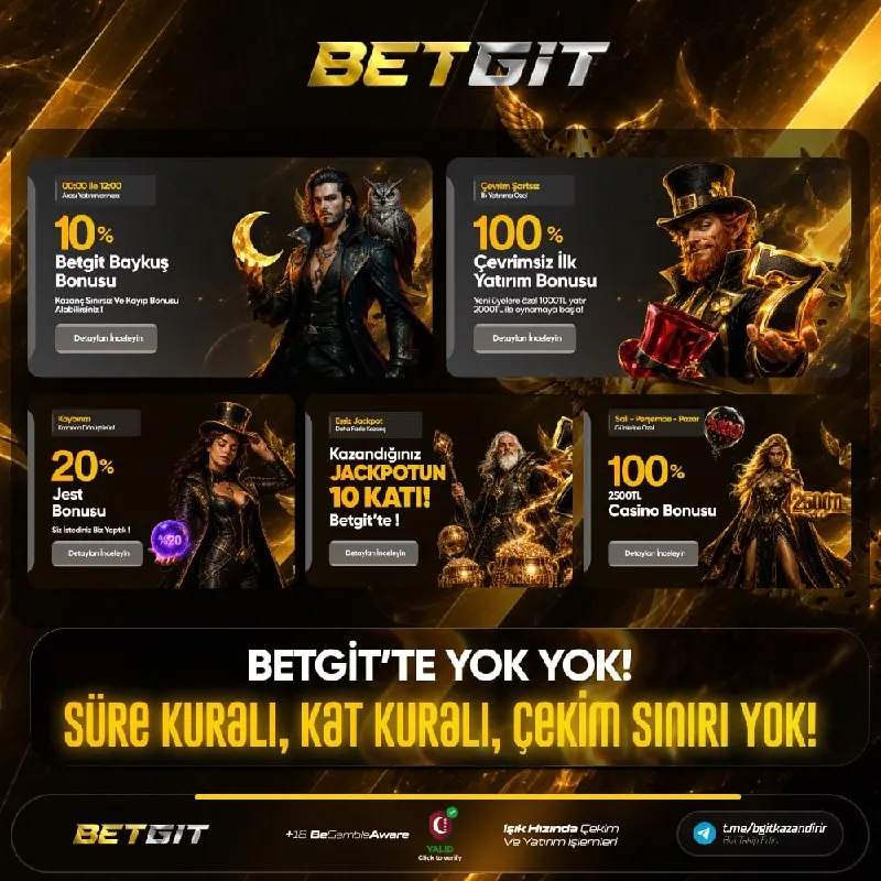 ♠️♠️♠️♠️ EN ÇOK KAZANDIRAN BONUSLAR, SINIRSIZ KAZANÇLAR! BETGİT’TE 🦉 %10 baykuş freebet 🎰…